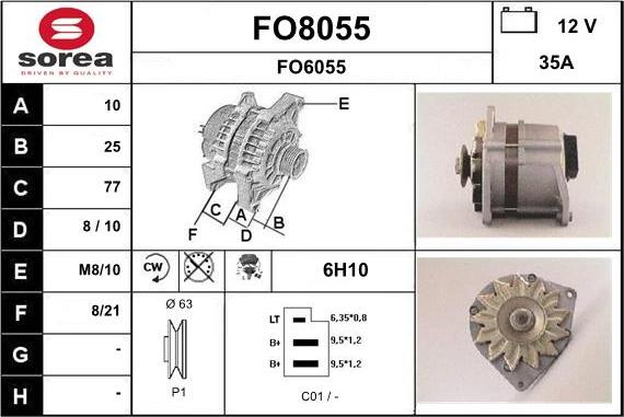 SNRA FO8055 - Генератор autospares.lv