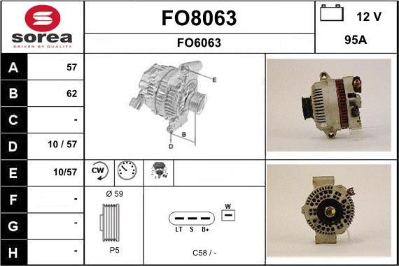 SNRA FO8063 - Генератор autospares.lv