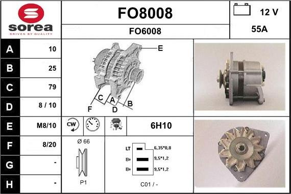 SNRA FO8008 - Генератор autospares.lv