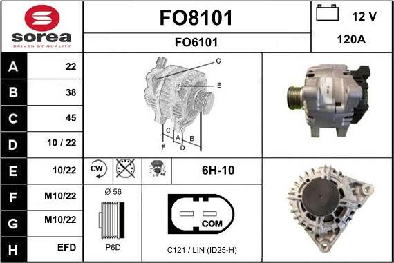 SNRA FO8101 - Генератор autospares.lv