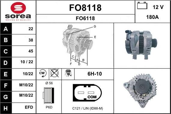 SNRA FO8118 - Генератор autospares.lv