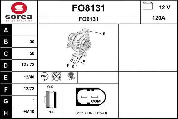 SNRA FO8131 - Генератор autospares.lv