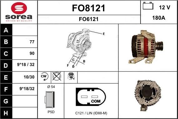 SNRA FO8121 - Генератор autospares.lv