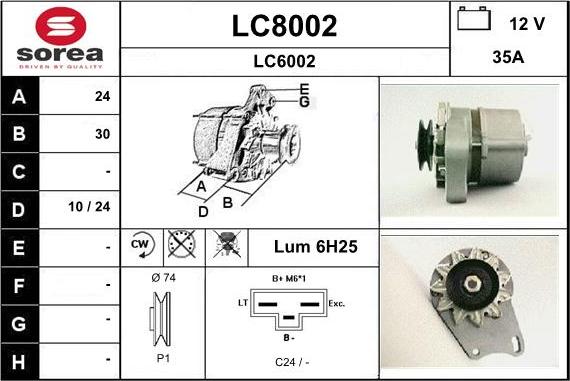 SNRA LC8002 - Генератор autospares.lv