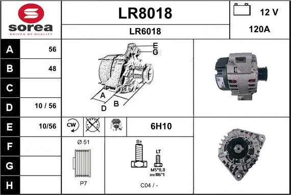 SNRA LR8018 - Генератор autospares.lv