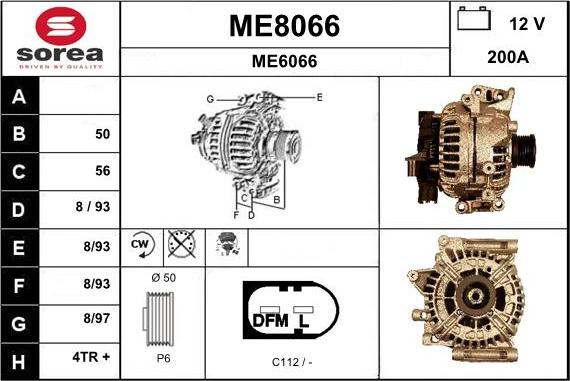 SNRA ME8066 - Генератор autospares.lv