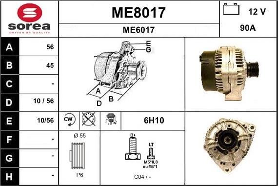 SNRA ME8017 - Генератор autospares.lv
