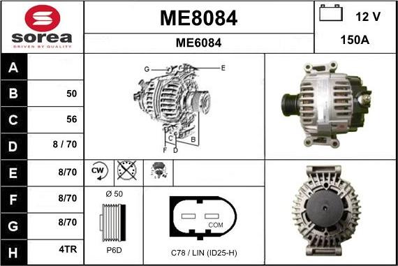 SNRA ME8084 - Генератор autospares.lv