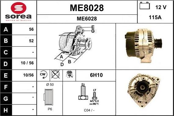 SNRA ME8028 - Генератор autospares.lv