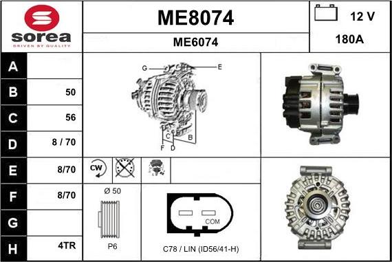 SNRA ME8074 - Генератор autospares.lv