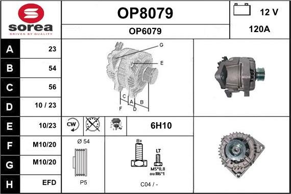 SNRA OP8079 - Генератор autospares.lv