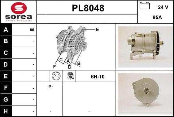 SNRA PL8048 - Генератор autospares.lv