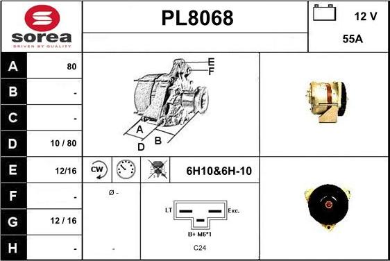 SNRA PL8068 - Генератор autospares.lv