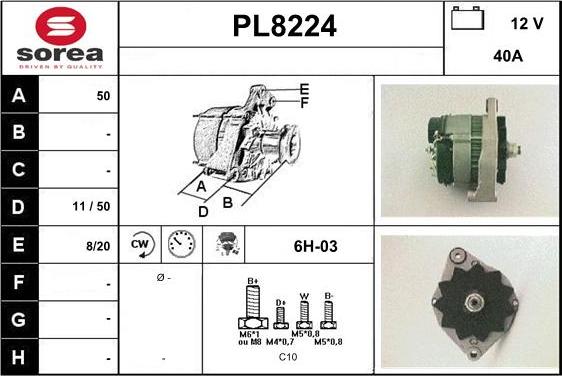 SNRA PL8224 - Генератор autospares.lv