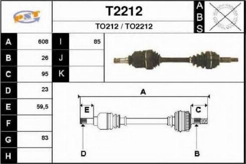 SNRA T2212 - Приводной вал autospares.lv