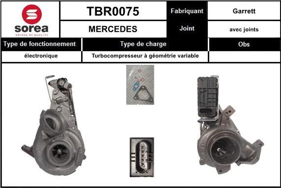 SNRA TBR0075 - Турбина, компрессор autospares.lv