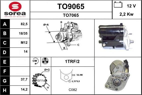 SNRA TO9065 - Стартер autospares.lv