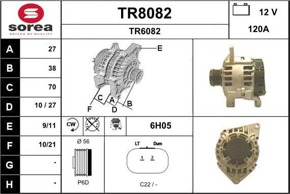 SNRA TR8082 - Генератор autospares.lv