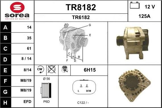 SNRA TR8182 - Генератор autospares.lv