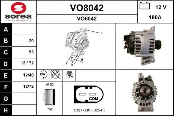 SNRA VO8042 - Генератор autospares.lv