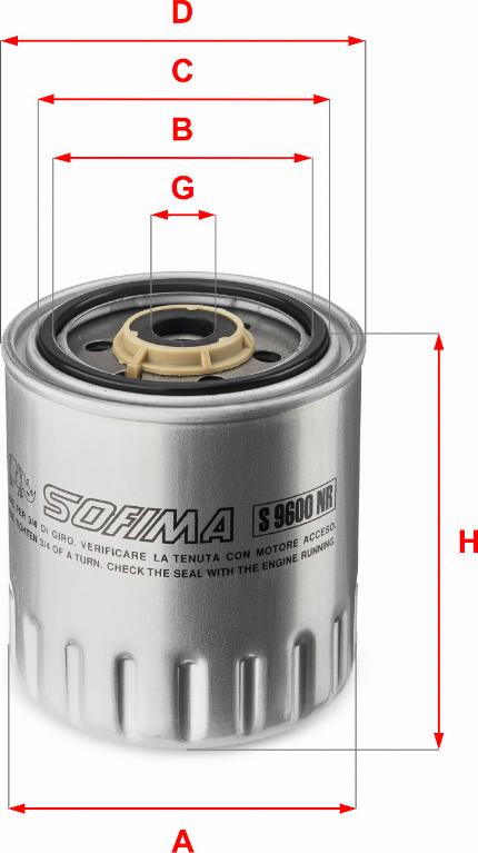 Sofima S 9600 NR - Топливный фильтр autospares.lv