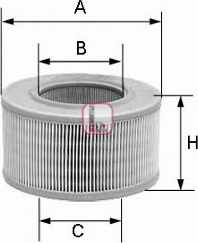 Sofima S 9290 A - Воздушный фильтр, двигатель autospares.lv