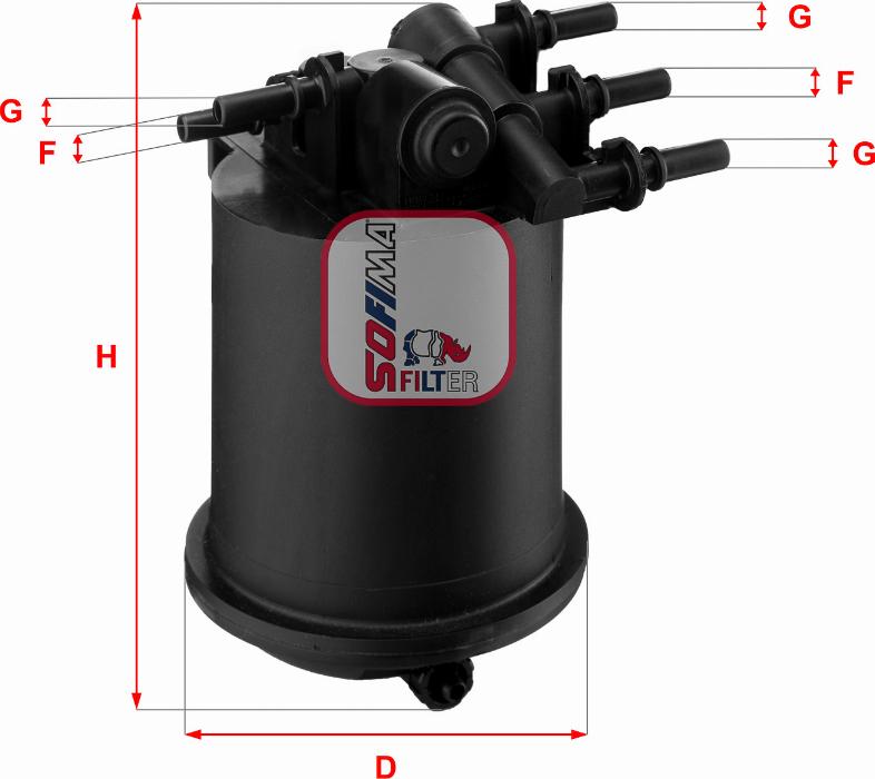 Sofima S 4086 NR - Топливный фильтр autospares.lv