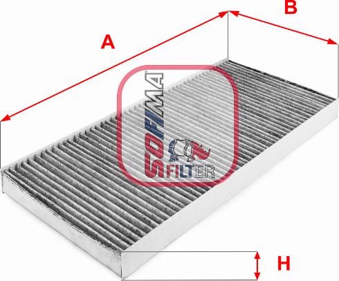 Sofima S 4146 CA - Фильтр воздуха в салоне autospares.lv