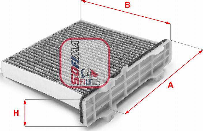 Sofima S 4147 CA - Фильтр воздуха в салоне autospares.lv