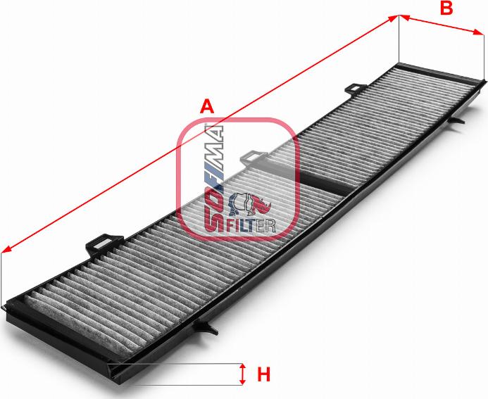 Sofima S 4154 CA - Фильтр воздуха в салоне autospares.lv