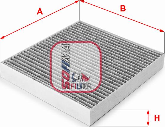 Sofima S 4150 CA - Фильтр воздуха в салоне autospares.lv