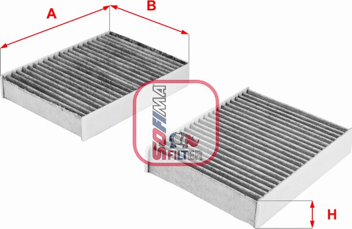 Sofima S 4104 CA - Фильтр воздуха в салоне autospares.lv