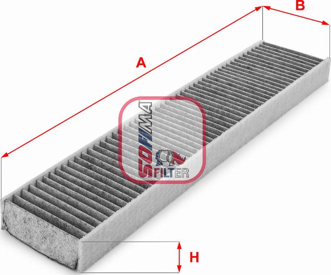 Sofima S 4119 CA - Фильтр воздуха в салоне autospares.lv