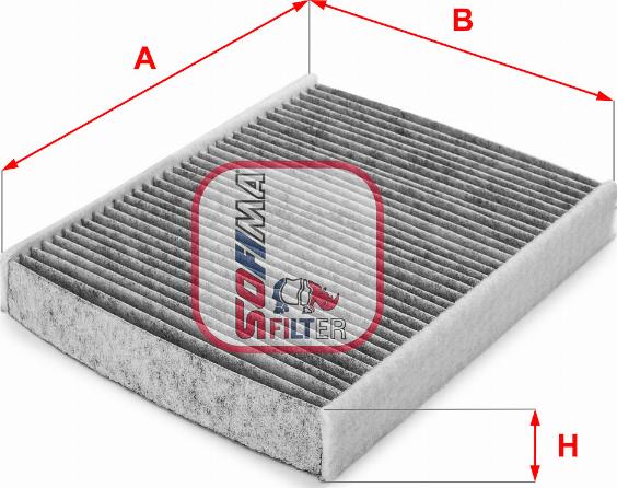 Sofima S 4115 CA - Фильтр воздуха в салоне autospares.lv