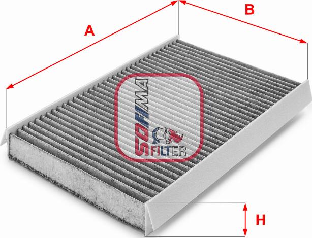 Sofima S 4111 CA - Фильтр воздуха в салоне autospares.lv