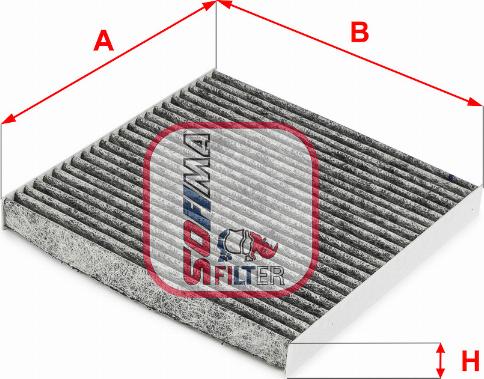 Sofima S 4286 CA - Фильтр воздуха в салоне autospares.lv