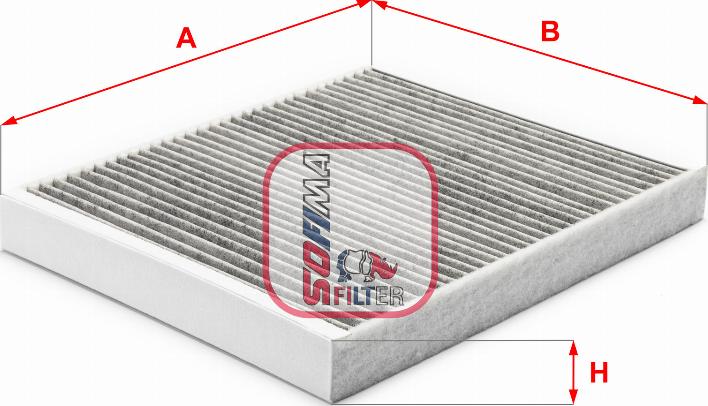 Sofima S 4230 CA - Фильтр воздуха в салоне autospares.lv