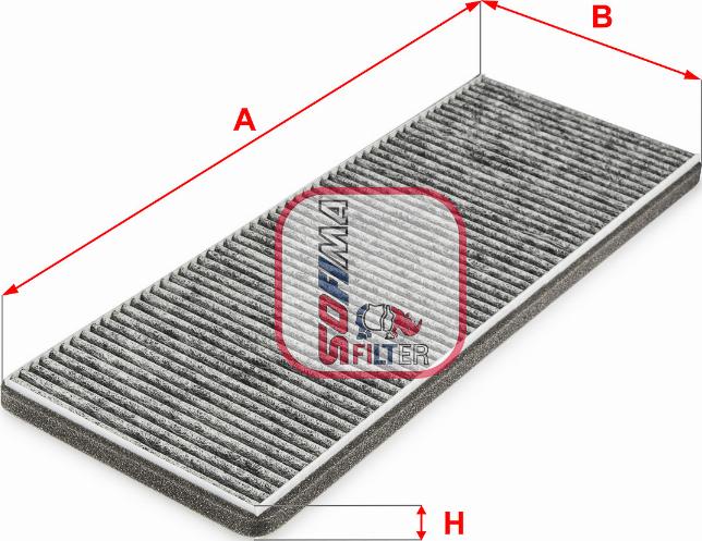 Sofima S 4277 CA - Фильтр воздуха в салоне autospares.lv