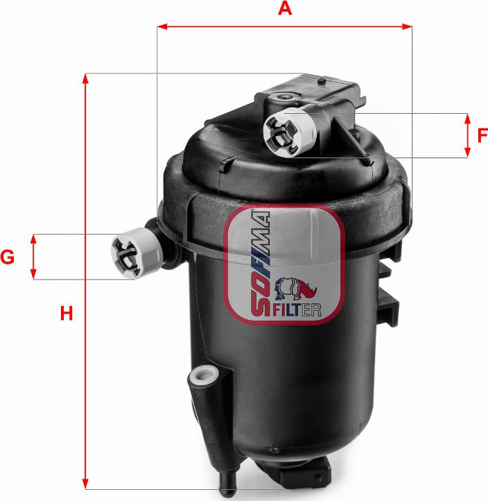 Sofima S 5144 GC - Топливный фильтр autospares.lv