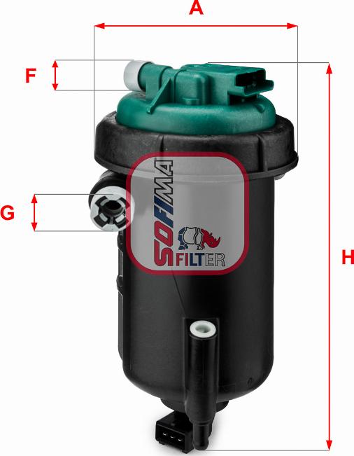 Sofima S 5148 GC - Топливный фильтр autospares.lv