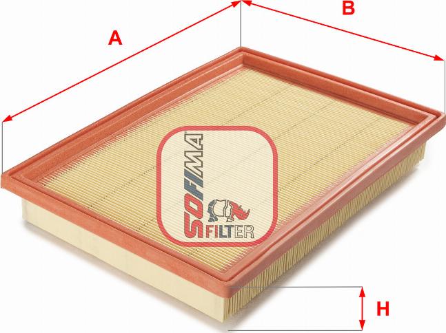 Sofima S 0502 A - Воздушный фильтр, двигатель autospares.lv