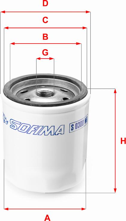 Sofima S 0300 NR - Топливный фильтр autospares.lv