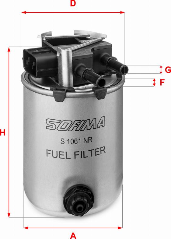 Sofima S 1061 NR - Топливный фильтр autospares.lv