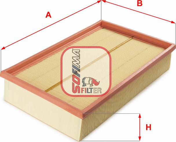 Sofima S 1212 A - Воздушный фильтр, двигатель autospares.lv