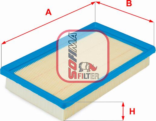 Sofima S 8930 A - Воздушный фильтр, двигатель autospares.lv