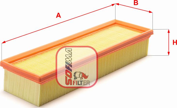 Sofima S 3039 A - Воздушный фильтр, двигатель autospares.lv