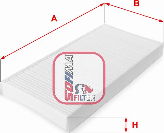 Sofima S 3034 C - Фильтр воздуха в салоне autospares.lv