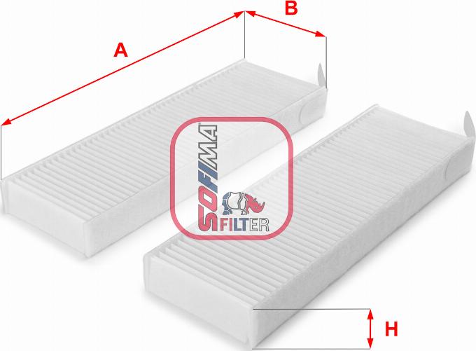 Sofima S 3154 C - Фильтр воздуха в салоне autospares.lv