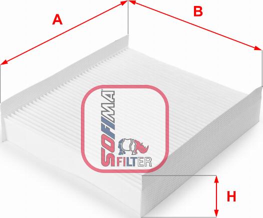 Sofima S 3157 C - Фильтр воздуха в салоне autospares.lv