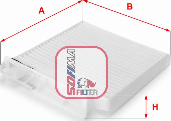 Sofima S 3104 C - Фильтр воздуха в салоне autospares.lv